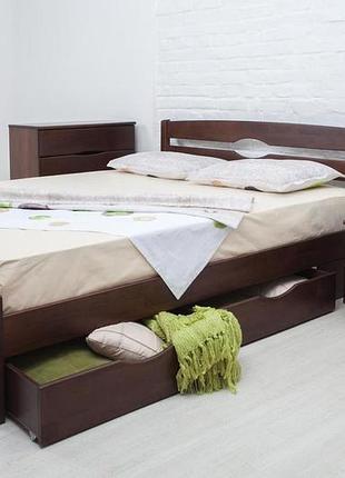 Кровать полуторная олимп "лика lux с ящиками" (120*190)