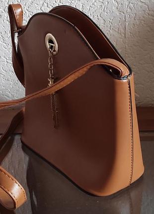 Клатч мягкий карамель (кемел)  23*16*7