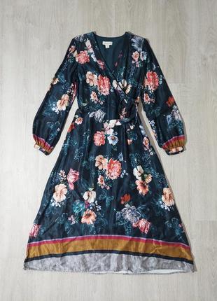 Очень красивое платье в цветы миди monsoon3 фото