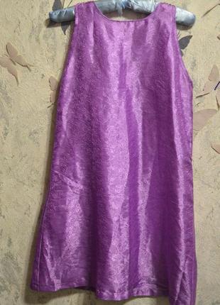 Красивое, роскошное фиолетовое платье с  камнями4 фото