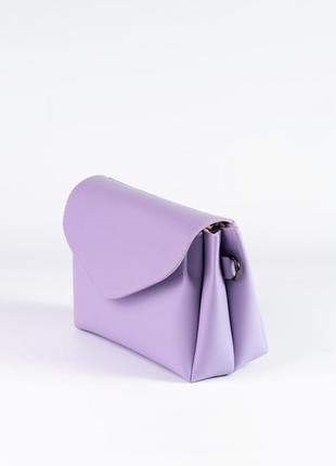 Жіноча сумка лавандова сумка сумочка через плече лавандовий клатч міні сумка міні клатч кросбоді2 фото