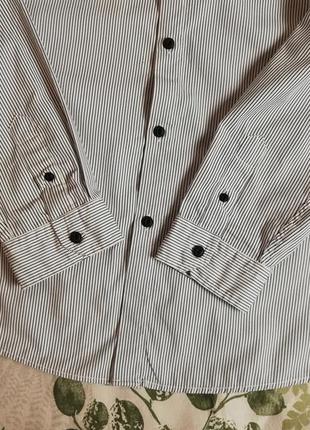 Фирменная рубашка в полоску f&f 4