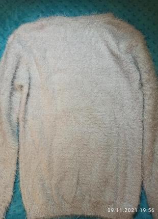 Пушистый свитер травка с единорогом primark, 1644 фото