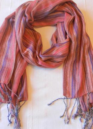 Смугастий шарф 184*67