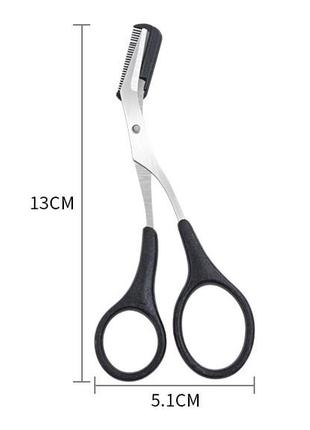 Ножиці тример для корекції брів, стрижки та догляду за бровами3 фото