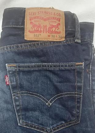 Джинси 511 levi's w30 l32 👖👌3 фото