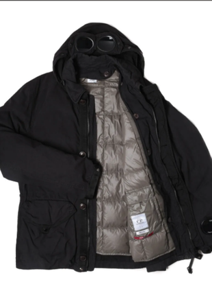 Cp.company 50 fili garment dyed 2 in 1  down mille google jacket