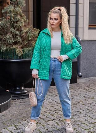 Стеганая куртка на пуговицах