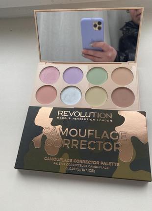 Makeup revolution camouflage corrector palette для контуринга лиця (обличчя) очей7 фото