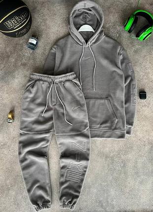 Теплый костюм оверсайз из поллара 🔥🔝