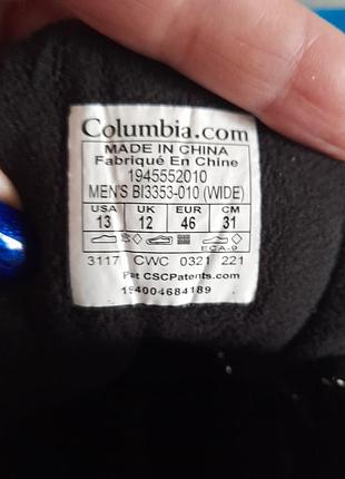 Зимові черевики, ботинки columbia us13/46/31см. оригінал. нові