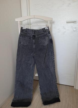 Стильные широкие джинсы4 фото