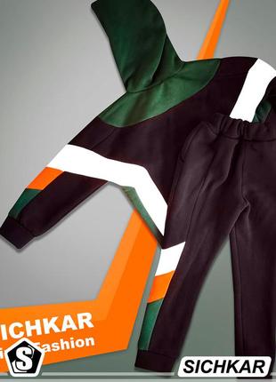 Теплий handmade костюм для хлопчика5 фото