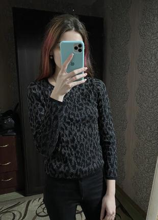 Леопардовый свитер3 фото