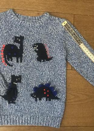 Кофта свитер с динозаврами