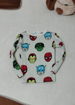 Тонка кофта, реглан марвел, футболка з довгим рукавом