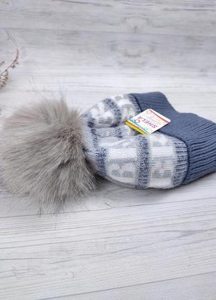 Тепла зимова шапка для хлопчика - з флісовим утепленням2 фото