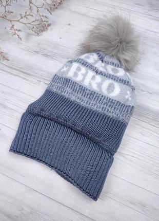 Тепла зимова шапка для хлопчика - з флісовим утепленням4 фото