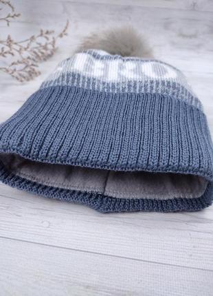 Тепла зимова шапка для хлопчика - з флісовим утепленням8 фото