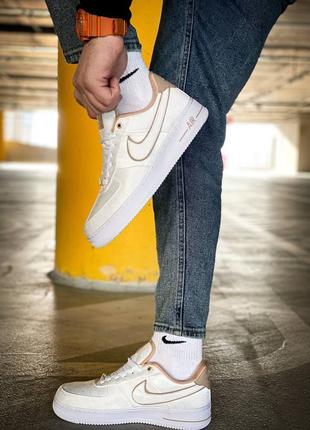 Nike air force 07 lx whitebio beige1 фото