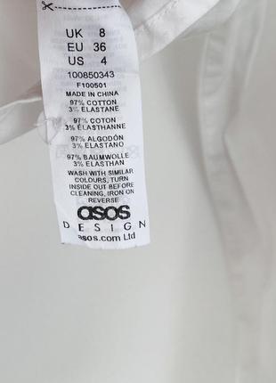 Белая рубашка asos design5 фото