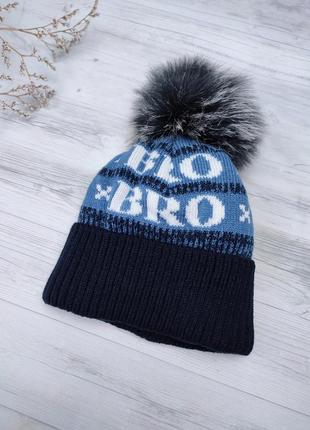 Шапка на флісі ❄️ зимова дитяча шапка для хлопчиків