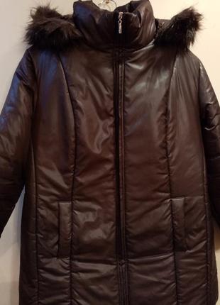 Тепла зимова куртка великого розміру6 фото