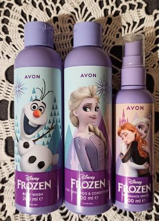 🌷набір для дівчаток avon 3 в 1 - disney frozen,3 позиції.2 фото