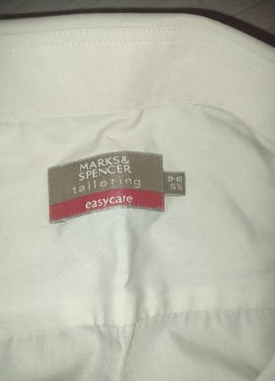 Стильна сорочка marks&spencer, tailoring, easycare, р. l