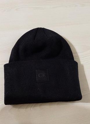 Шапка calvin klein оригінал оригинал черная