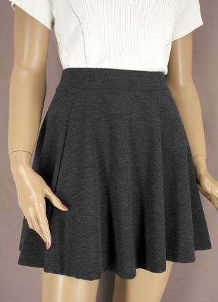 Новая брендовая серая юбка мини "fb sister". размер s.1 фото