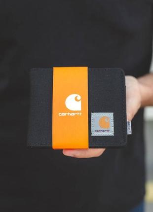 Кошелек carhartt черный сумка барсетка гаманець кархарт