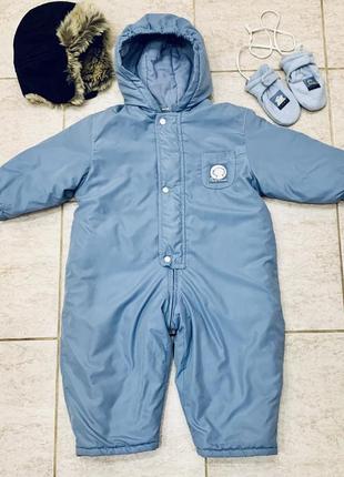 Шикарный демисезонный / еврозима комбинезон prenatal chicco (италия)