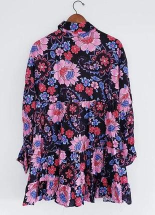 Платье в цветочный принт zara. 6