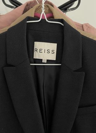 Темно синий бизнес костюм люкс бренд reiss с юбкой2 фото