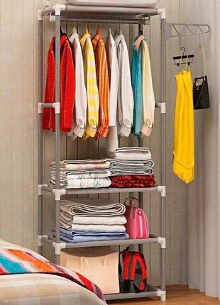Напольная вешалка для хранения одежды, открытый шкаф органайзер для одежды