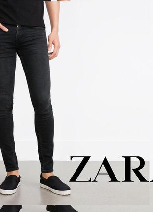 Стрейчевые зауженные джинсы zara man wild, p.28/m/l