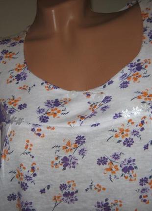 Ночная рубашка dollar club 100% хлопок пр-во узбекистан размер 54-56 короткий рукав пуговки 2 цвета2 фото