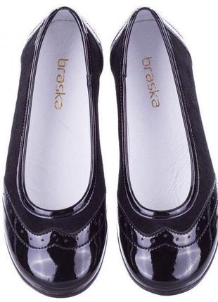 Замшеві балетки braska для дівчинки 36 розмір