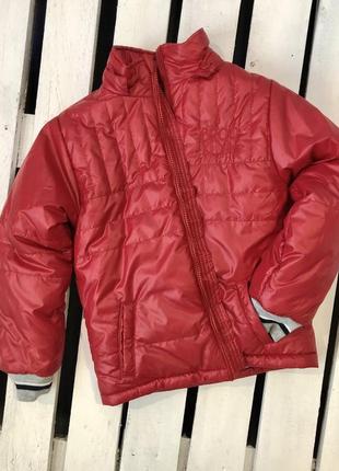 Крута зимова куртка дитяча wojcik польща червона для хлопчика 128 см2 фото