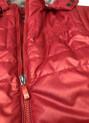 Крута зимова куртка дитяча wojcik польща червона для хлопчика 128 см3 фото