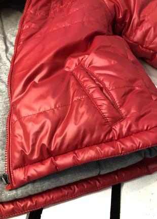 Крута зимова куртка дитяча wojcik польща червона для хлопчика 128 см7 фото