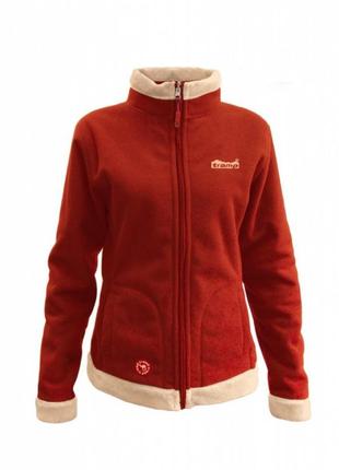 Женская флисовая куртка tramp бия trwf-001-beige-m red