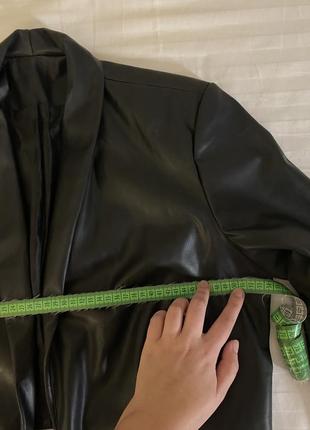 Кожаная курточка, блейзер, пиджак укороченный reserved7 фото