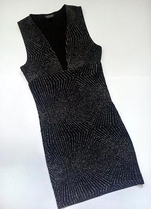 Шикарное платье с люрексовой нитью topshop