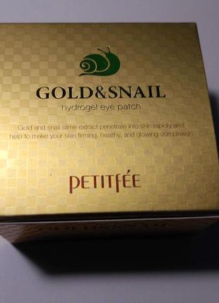 Petitfee gold&snail гидрогелевые патчи2 фото
