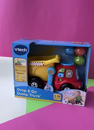 Музыкальная машина грузовик - самосвал vtech drop and go dump truck