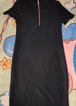 Чёрное платье для девочки oodji3 фото