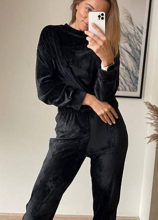 М'яка піжамка плюш кофта та штани, домашній плюшевий костюм, велюровий піжамний комплект