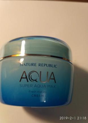 Крем для обличчя nature republic super aqua max fresh водянисті cream